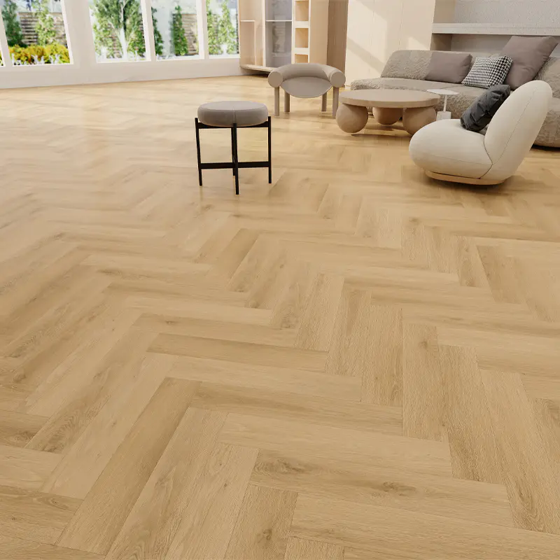 Ohňovzdorná vinylová podlaha s rybou kosťou SPC
